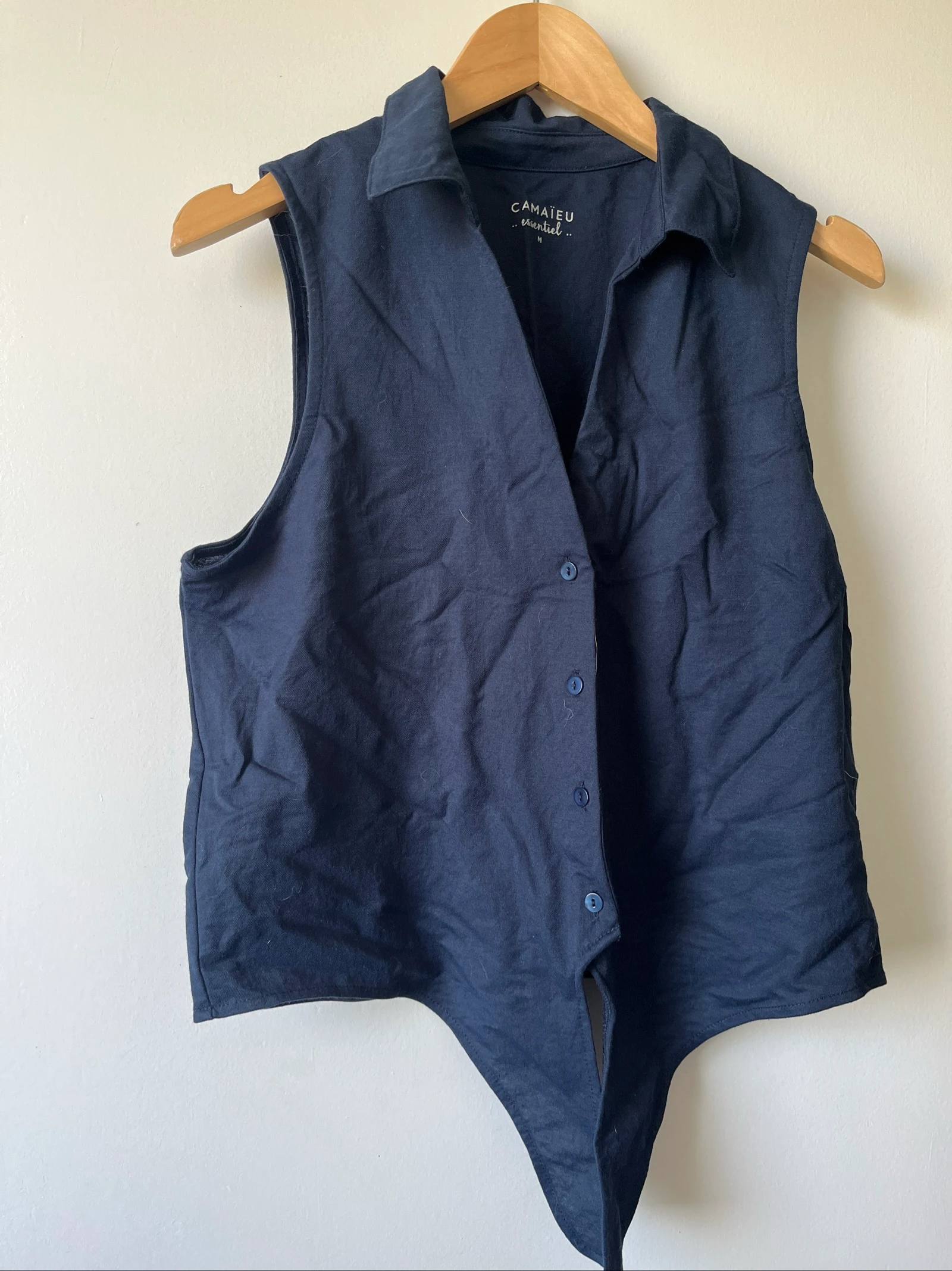 Haut bleu marine 